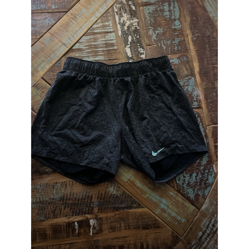 Nike Dri-FIT Women's Running Athletic Shorts Black Gray Size Small S